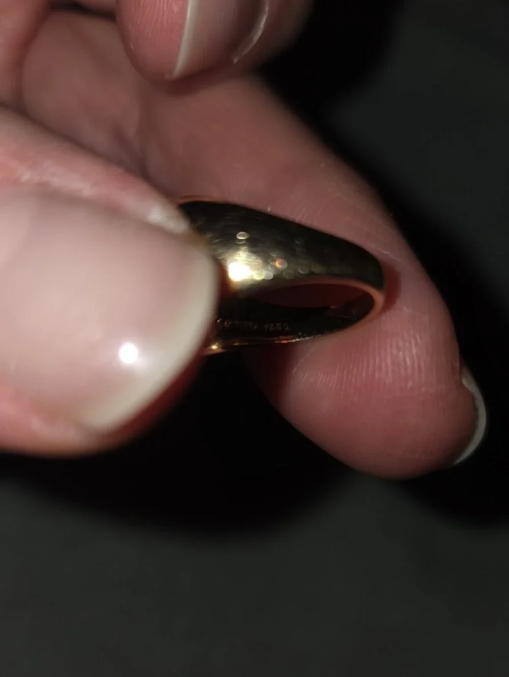 14K Tiffany & Co. Gold Monogram Signet Pinky Ring From The 1940s